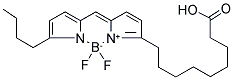 5-BUTYL-4,4-DIFLUORO-4-BORA-3A,4A-DIAZA-S-INDACENE-3-NONANOIC ACID Struktur