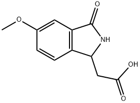 (5-METHOXY-3-OXO-2,3-DIHYDRO-1H-ISOINDOL-1-YL)ACETIC ACID Struktur