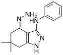 3-ANILINO-1,5,6,7-TETRAHYDRO-6,6-DIMETHYL-4H-INDAZOL-4-ONE HYDRAZONE Struktur