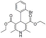 4-(2-BROMOPHENYL)-1,4-DIHYDRO-2,6-DIMETHYL-3,5-PYRIDINEDICARBOXYLIC ACID DIETHYL ESTER Struktur