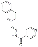 N'-(2-NAPHTHYLMETHYLENE)ISONICOTINOHYDRAZIDE Struktur