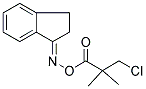 1-([(3-CHLORO-2,2-DIMETHYLPROPANOYL)OXY]IMINO)INDANE Struktur