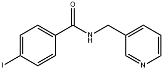 4-IODO-N-(3-PYRIDINYLMETHYL)BENZENECARBOXAMIDE Struktur