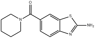 (2-AMINO-BENZOTHIAZOL-6-YL)-PIPERIDIN-1-YL-METHANONE Struktur