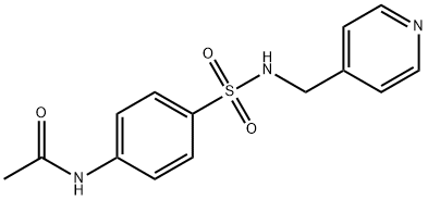 N-(4-(((4-PYRIDYLMETHYL)AMINO)SULFONYL)PHENYL)ETHANAMIDE Struktur