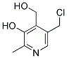 5-CHLOROMETHYL-4-HYDROXYMETHYL-2-METHYL-PYRIDIN-3-OL Struktur