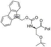 FMOC-D-SER(TBU)-WANG RESIN Struktur