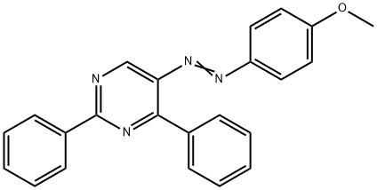 4-[2-(2,4-DIPHENYL-5-PYRIMIDINYL)DIAZENYL]PHENYL METHYL ETHER Struktur