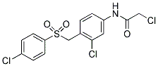 N1-(3-CHLORO-4-([(4-CHLOROPHENYL)SULFONYL]METHYL)PHENYL)-2-CHLOROACETAMIDE Struktur