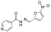 N'-((5-NITRO-2-FURYL)METHYLENE)ISONICOTINOHYDRAZIDE Struktur