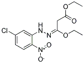 ETHYL 3-[2-(5-CHLORO-2-NITROPHENYL)HYDRAZONO]-3-ETHOXYPROPANOATE Struktur