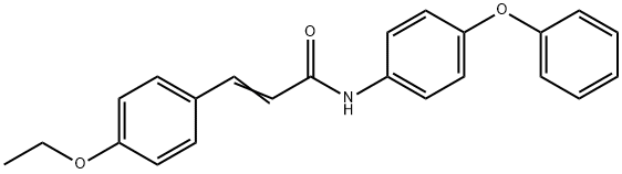 3-(4-ETHOXYPHENYL)-N-(4-PHENOXYPHENYL)ACRYLAMIDE Struktur