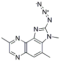 2-AZIDO-3,4,8-TRIMETHYL-3H-IMIDAZO[4,5-F]QUINOXALINE Struktur