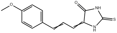 5-(3-(4-METHOXYPHENYL)PROP-2-ENYLIDENE)-2-THIOXOIMIDAZOLIDIN-4-ONE Struktur