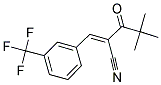 2-(2,2-DIMETHYLPROPANOYL)-3-(3-(TRIFLUOROMETHYL)PHENYL)PROP-2-ENENITRILE Struktur