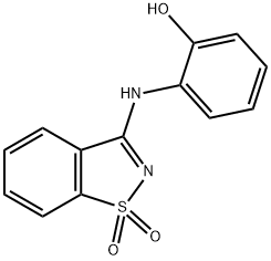 2-(1,1-DIOXO-1H-1LAMBDA6-BENZO[D]ISOTHIAZOL-3-YLAMINO)-PHENOL Struktur