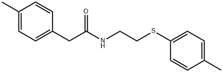 2-(4-METHYLPHENYL)-N-(2-[(4-METHYLPHENYL)SULFANYL]ETHYL)ACETAMIDE Struktur