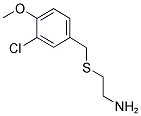 2-(3-CHLORO-4-METHOXY-BENZYLSULFANYL)-ETHYLAMINE Struktur