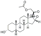 5-BETA-PREGNAN-16,17-EPOXY-3-ALPHA, 21-DIOL-20-ONE 21-ACETATE Struktur