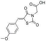 [(5Z)-5-(4-METHOXYBENZYLIDENE)-2,4-DIOXO-1,3-THIAZOLIDIN-3-YL]ACETIC ACID Struktur