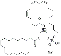 1-PALMITOYL-2-DOCOSAHEXAENOYL-SN-GLYCERO-3-PHOSPHATE (MONOSODIUM SALT) Struktur