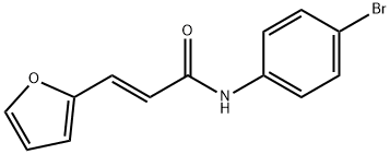 N-(4-BROMOPHENYL)-3-(2-FURYL)ACRYLAMIDE Struktur