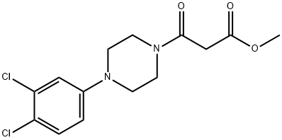 METHYL 3-[4-(3,4-DICHLOROPHENYL)PIPERAZINO]-3-OXOPROPANOATE Struktur