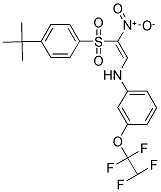 1-((4-(TERT-BUTYL)PHENYL)SULFONYL)-1-NITRO-2-((3-(1,1,2,2-TETRAFLUOROETHOXY)PHENYL)AMINO)ETHENE Struktur