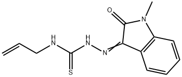 1-METHYLISATIN, 3-(4-ALLYLTHIOSEMICARBAZIDE) Struktur