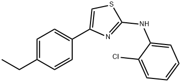 (2-CHLOROPHENYL)(4-(4-ETHYLPHENYL)(2,5-THIAZOLYL))AMINE Struktur