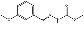 METHYL 2-[1-(3-METHOXYPHENYL)ETHYLIDENE]-1-HYDRAZINECARBOXYLATE Struktur