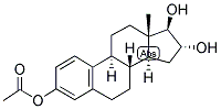 1,3,5(10)-ESTRATRIEN-3,16-ALPHA, 17-BETA-TRIOL 3-ACETATE Struktur