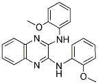 N,N'-BIS(2-METHOXYPHENYL)QUINOXALINE-2,3-DIAMINE Struktur