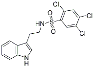 (2-INDOL-3-YLETHYL)((2,4,5-TRICHLOROPHENYL)SULFONYL)AMINE Struktur