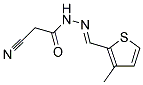 2-CYANO-N'-[(3-METHYL-2-THIENYL)METHYLENE]ACETOHYDRAZIDE Struktur