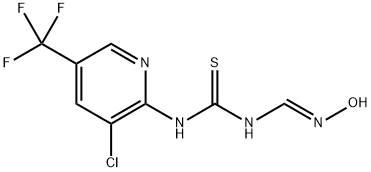 N-[3-CHLORO-5-(TRIFLUOROMETHYL)-2-PYRIDINYL]-N'-[(HYDROXYAMINO)METHYLENE]THIOUREA Struktur