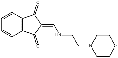 2-(((2-MORPHOLIN-4-YLETHYL)AMINO)METHYLENE)INDANE-1,3-DIONE Struktur