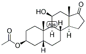 5-BETA-ANDROSTAN-3-BETA, 11-BETA-DIOL-17-ONE-3-ACETATE Struktur