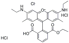 6-CARBOXYRHODAMINE 6G, HYDROCHLORIDE Struktur