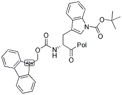 FMOC-D-TRP(BOC)-WANG RESIN Struktur