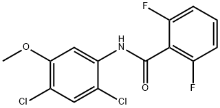 N-(2,4-DICHLORO-5-METHOXYPHENYL)-2,6-DIFLUOROBENZENECARBOXAMIDE Struktur