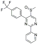 5-(METHYLSULPHINYL)-2-(PYRIDIN-2-YL)-4-[4-(TRIFLUOROMETHYL)PHENYL]PYRIMIDINE Struktur