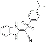 2-(3-HYDROBENZIMIDAZOL-2-YLIDENE)-2-((4-(ISOPROPYL)PHENYL)SULFONYL)ETHANENITRILE Struktur