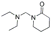 1-[(DIETHYLAMINO)METHYL]PIPERIDIN-2-ONE Struktur