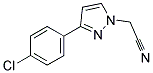 3-(4-CHLOROPHENYL)-1H-PYRAZOLE-1-ACETONITRILE Struktur