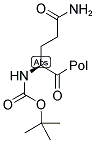 BOC-GLN-PAM RESIN Struktur