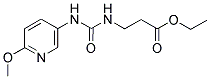 ETHYL 3-((N-(6-METHOXY-3-PYRIDYL)CARBAMOYL)AMINO)PROPANOATE Struktur