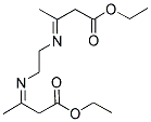 ETHYL 3-((2-[(3-ETHOXY-1-METHYL-3-OXOPROPYLIDENE)AMINO]ETHYL)IMINO)BUTANOATE Struktur