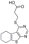 3-(5,6,7,8-TETRAHYDRO [1]BENZOTHIENO [2,3-D]PYRIMIDIN-4-YLSULFANYL) PROPANOIC ACID Struktur