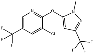 3-CHLORO-2-([1-METHYL-3-(TRIFLUOROMETHYL)-1H-PYRAZOL-5-YL]OXY)-5-(TRIFLUOROMETHYL)PYRIDINE Struktur